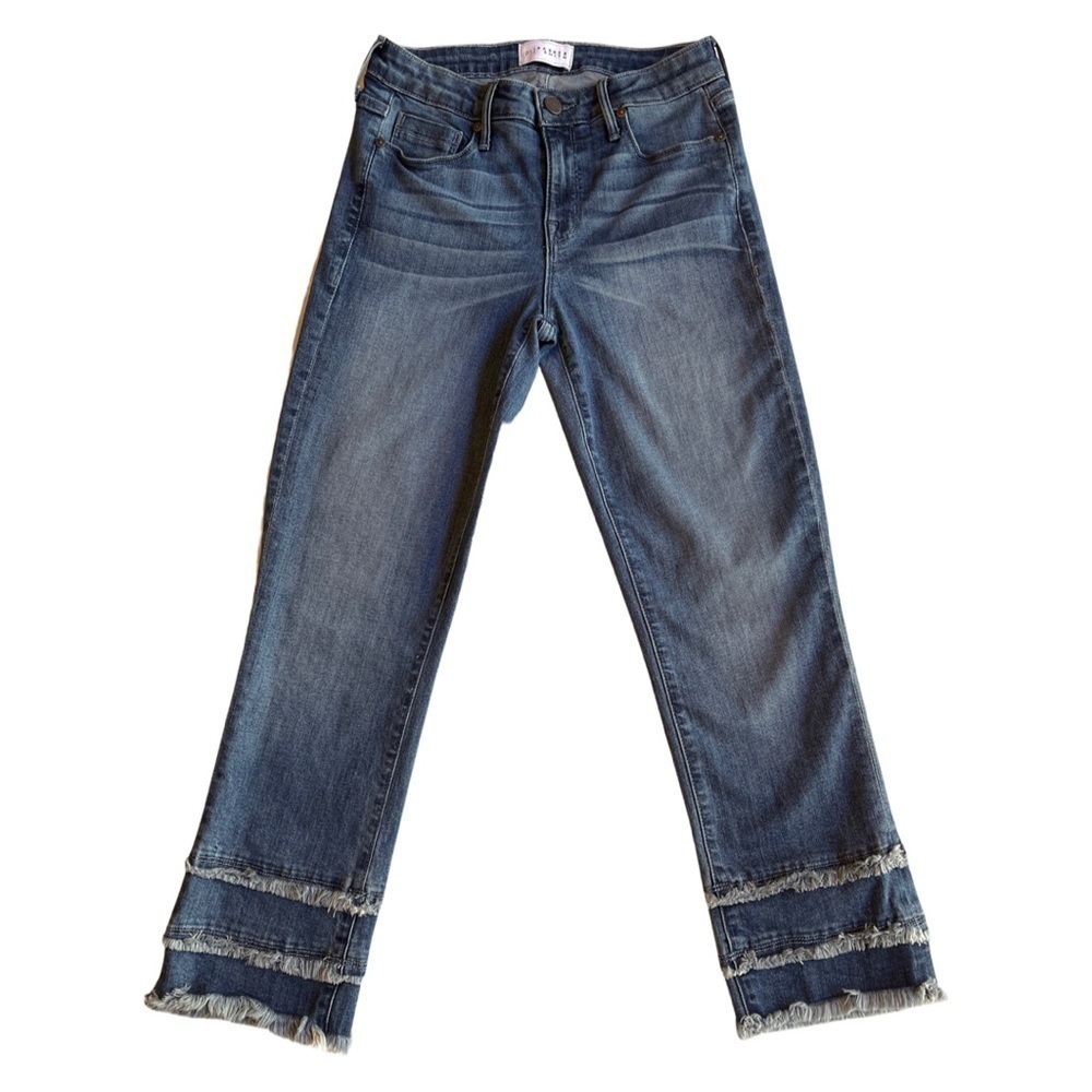 Parker Smith Ladies triple fringe bottom boyfriend jeans size 26